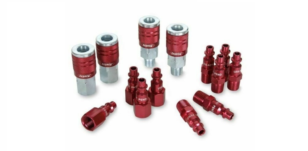 Legacy 1/4 In. NPT Quick Connect Hose Type D Coupler & Plug 14 Piece Kit - Ascmtools