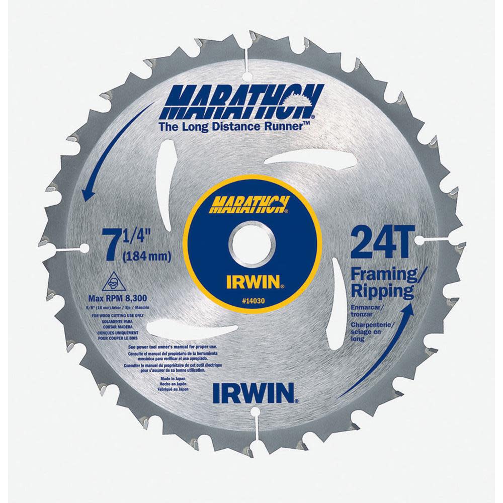 Irwin 7-1/4″ “MARATHON” CARBIDE BLADE - Ascmtools
