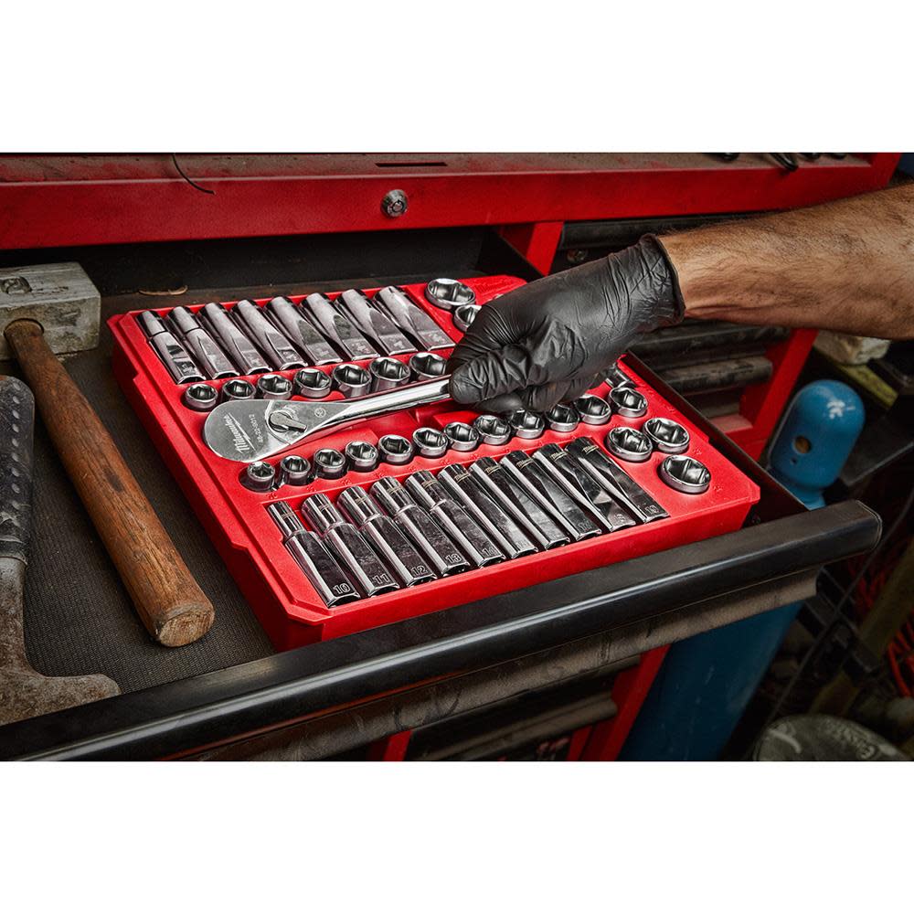Milwaukee 47pc 1/2″ Tool Set SAE & Metric & 8pc Tool Set Bundle - Ascmtools