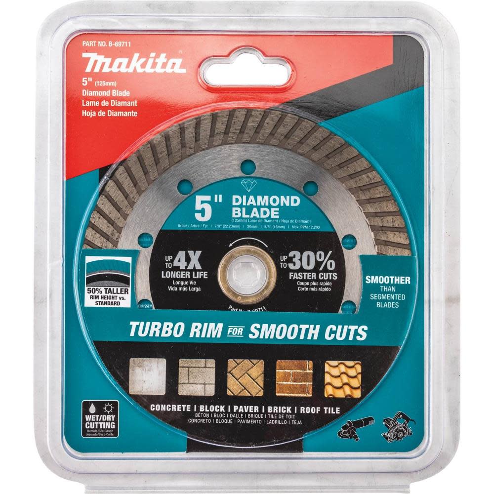 Makita 5″ Diamond Blade Turbo General Purpose - Ascmtools