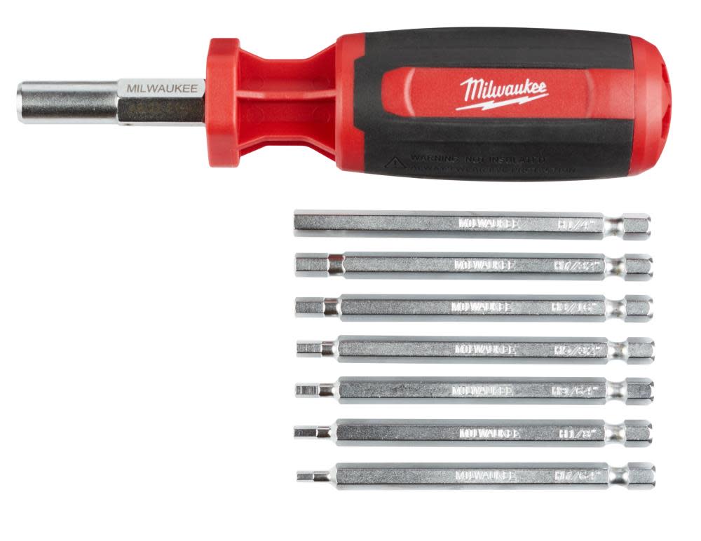 Milwaukee 9-in-1 SAE Hex/Key Drive Multi-Bit Driver - Ascmtools