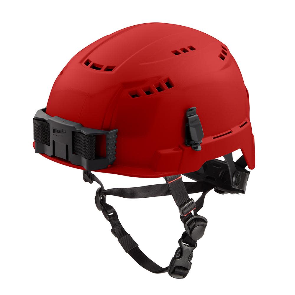 Milwaukee Red Vented Helmet with BOLT Class C - Ascmtools
