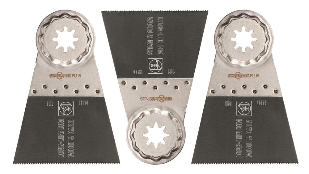 Fein StarLock E-Cut 161 Long-Life Saw Blade with Bi Metal Teeth Set for All Woods Drywall and Plastic Materials - Ascmtools
