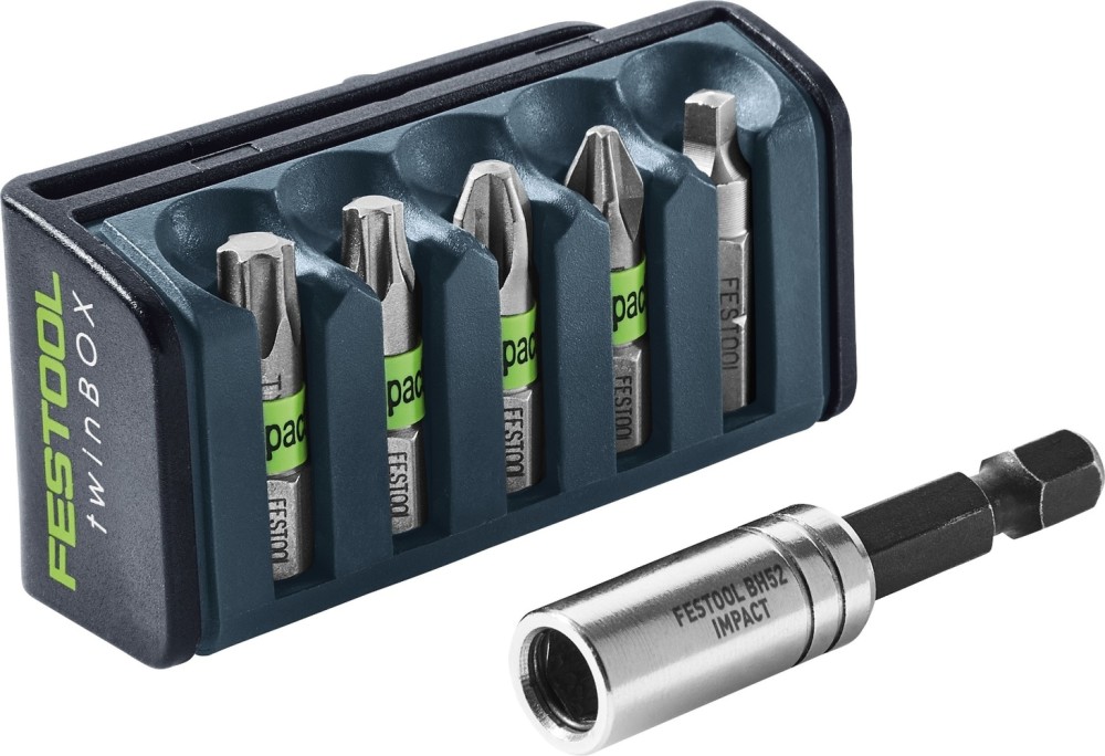 Festool 5 Piece Impact Bit Cassette with Magnetic Bit Holder - Ascmtools