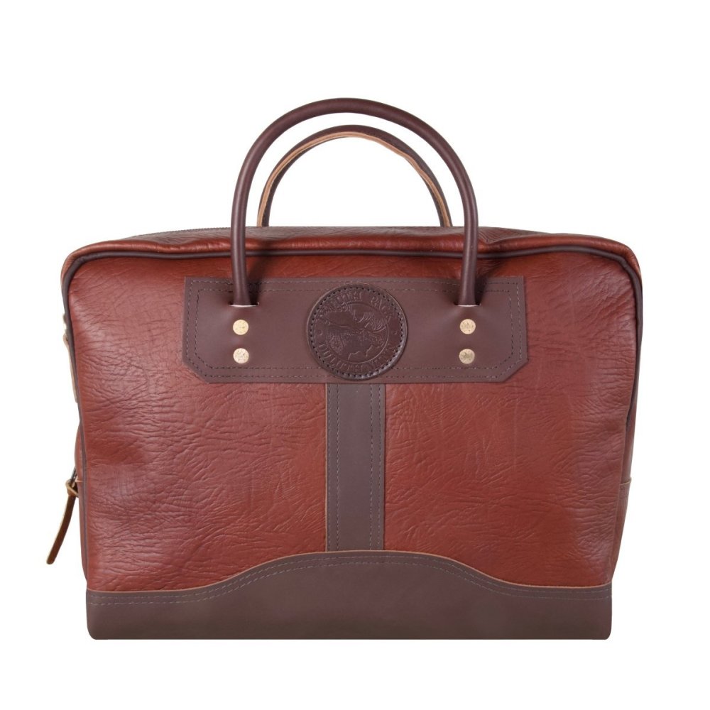Duluth Pack 21 Liter Capacity Brown Builder’s Large Bison Leather Briefcase - Ascmtools