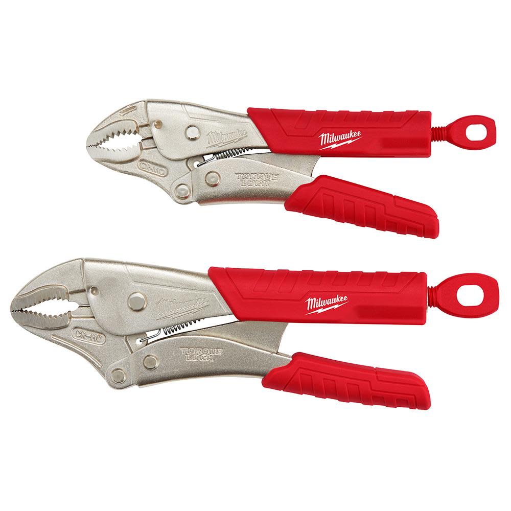 Milwaukee Curved Jaw Pliers Tool Set 2pc - Ascmtools