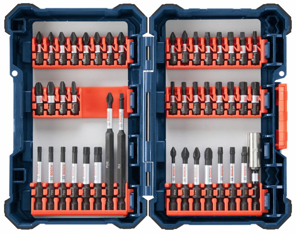 Bosch 44 pc. Impact Tough Screwdriving Custom Case System Set - Ascmtools