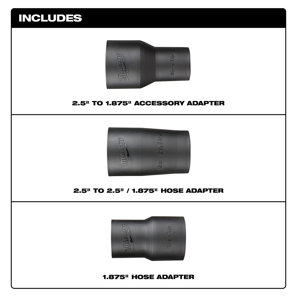 Milwaukee Hose and Accessory Adaptor Kit - Ascmtools