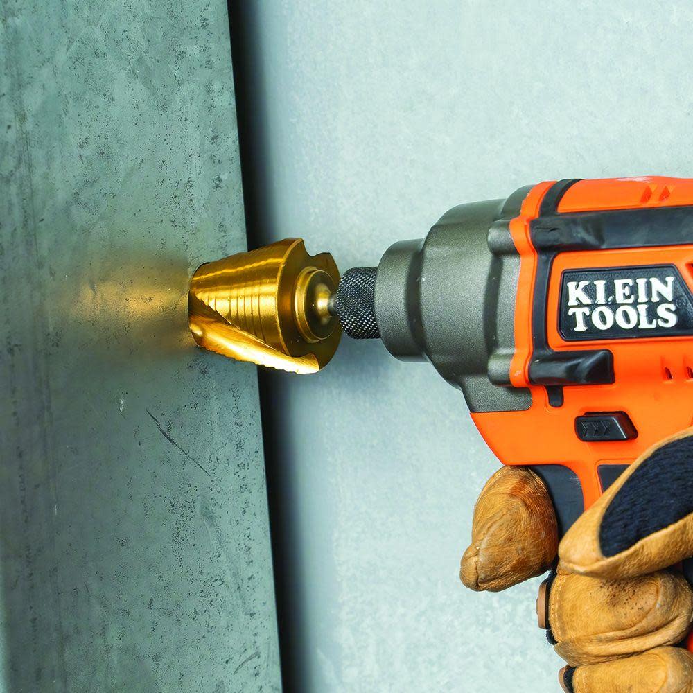 Klein Tools 7/8″ to 1 3/8″ Step Drill Bit VACO - Ascmtools
