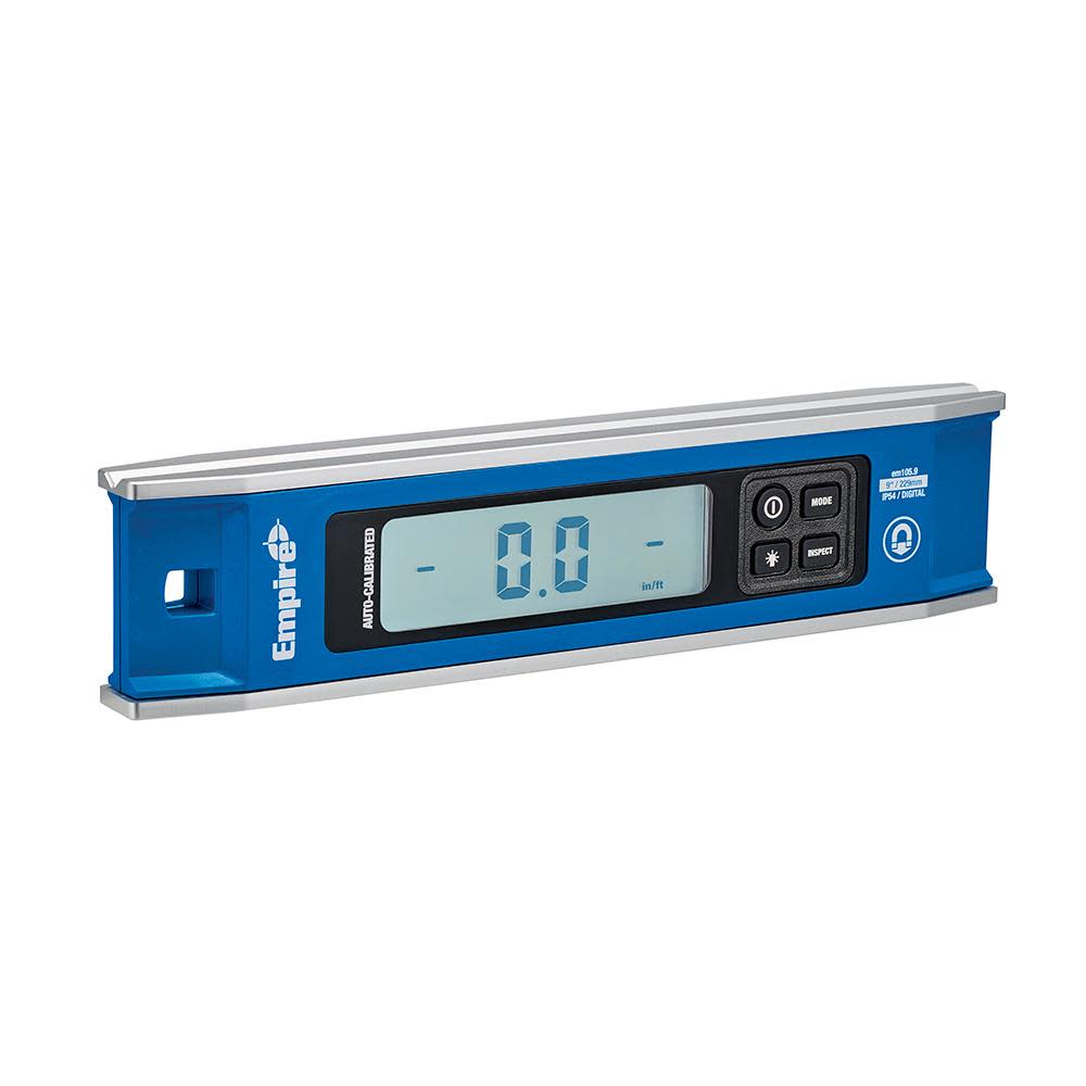 Empire Level 9 in. Magnetic Digital Torpedo Level - Ascmtools