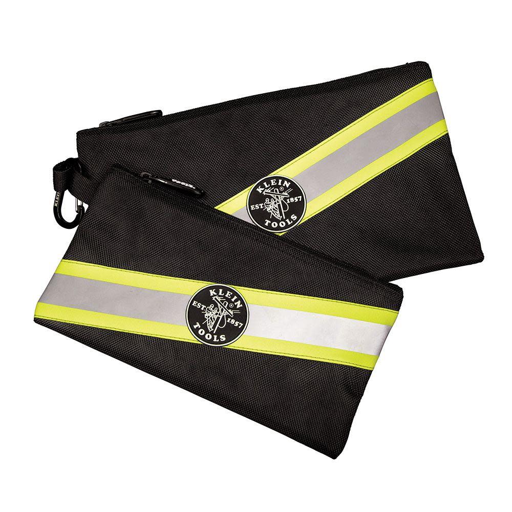 Klein Tools High Visibility Zipper Bags 2 Pk - Ascmtools
