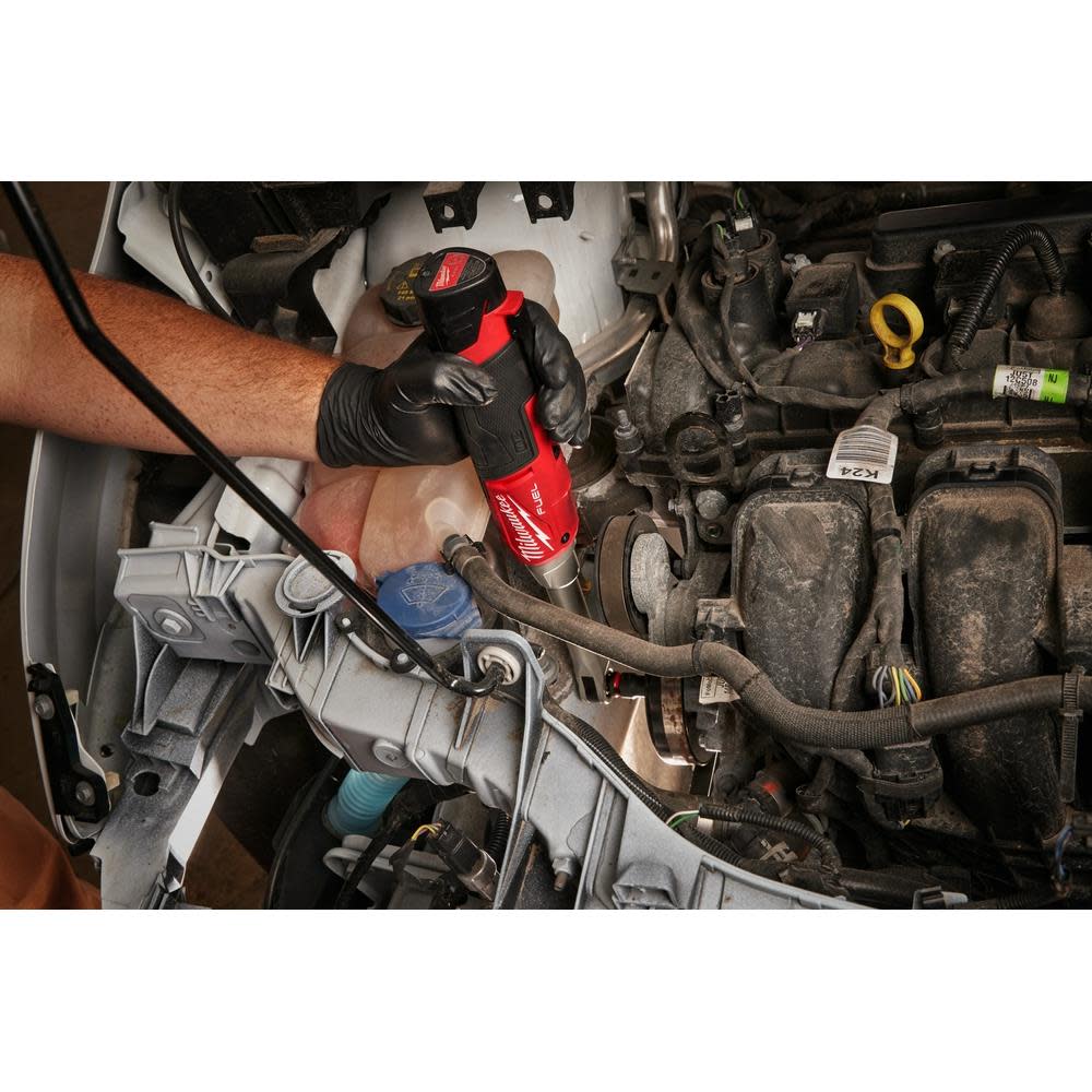 Milwaukee M12 FUEL 3/8″ Extended Reach High Speed Ratchet Kit - Ascmtools