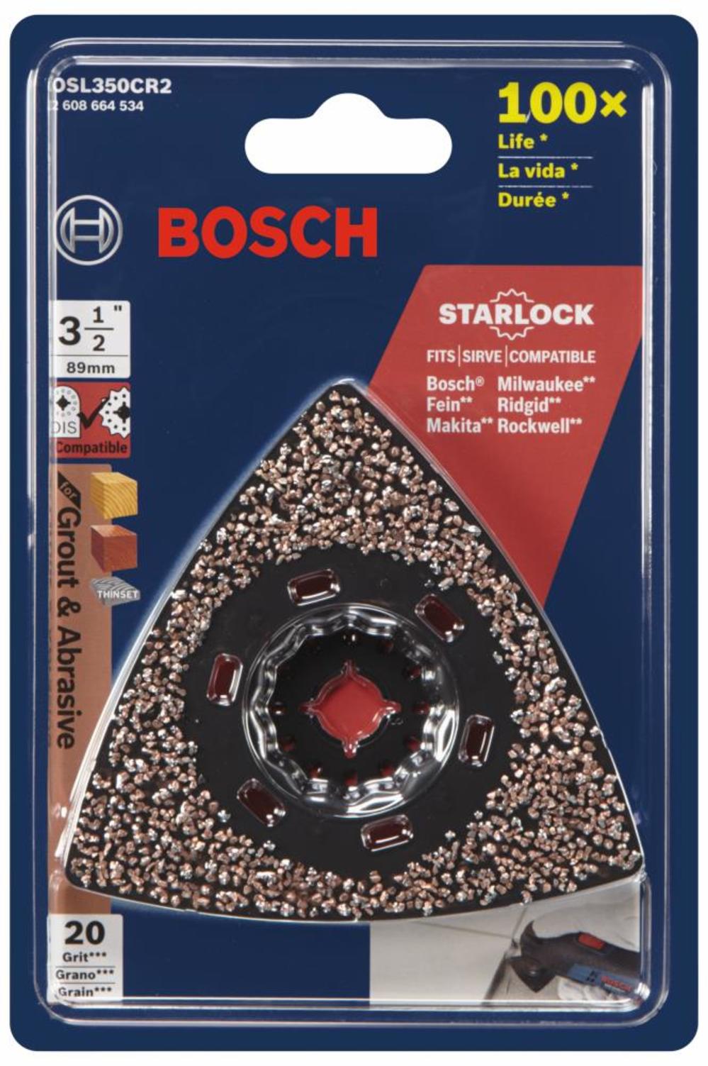 Bosch Starlock Oscillating Multi-Tool Carbide 20 Grit Delta Sanding Pad - Ascmtools