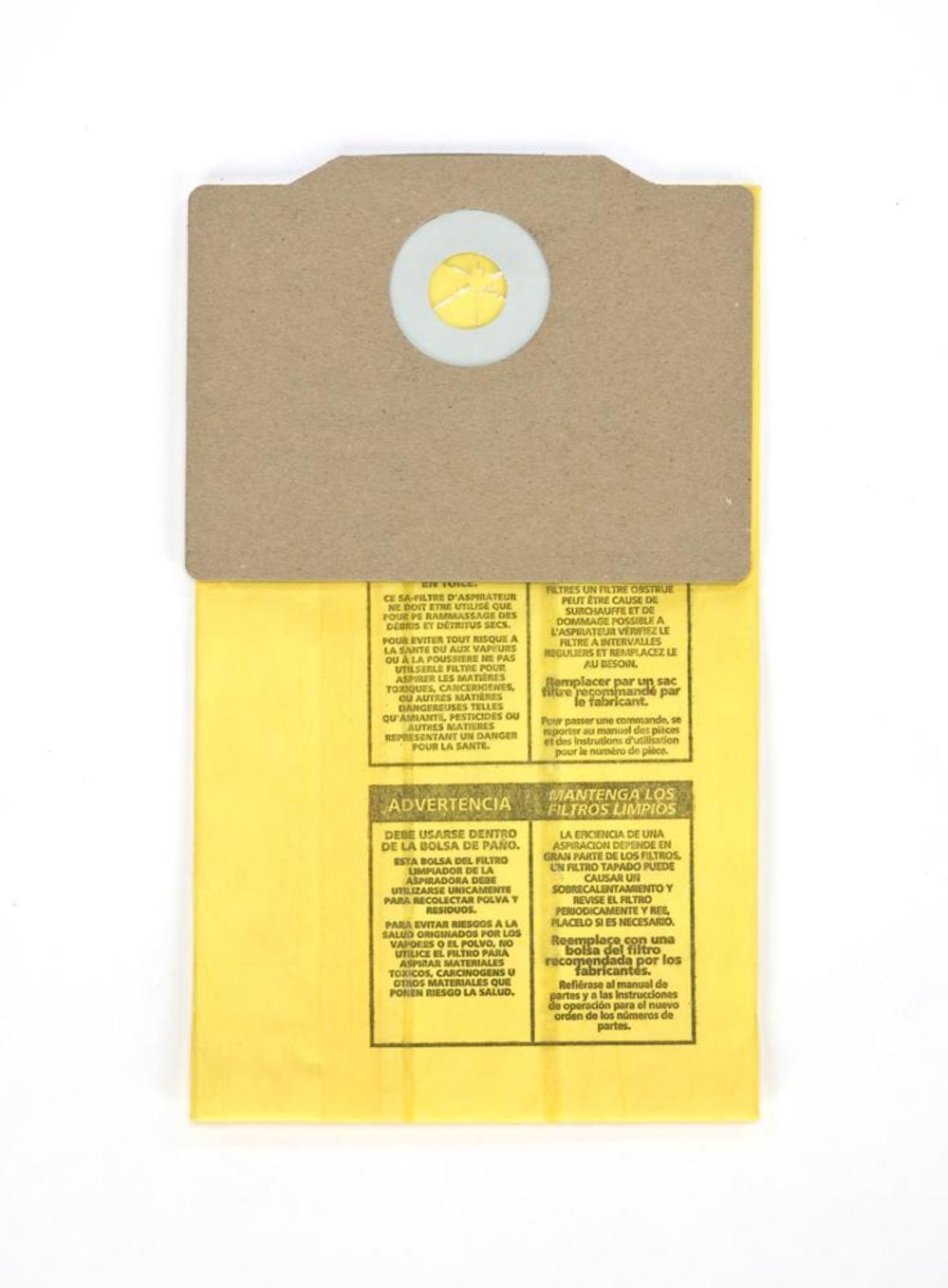 Shop Vac Back Pack Vac Collection filter bag (5pk) - Ascmtools