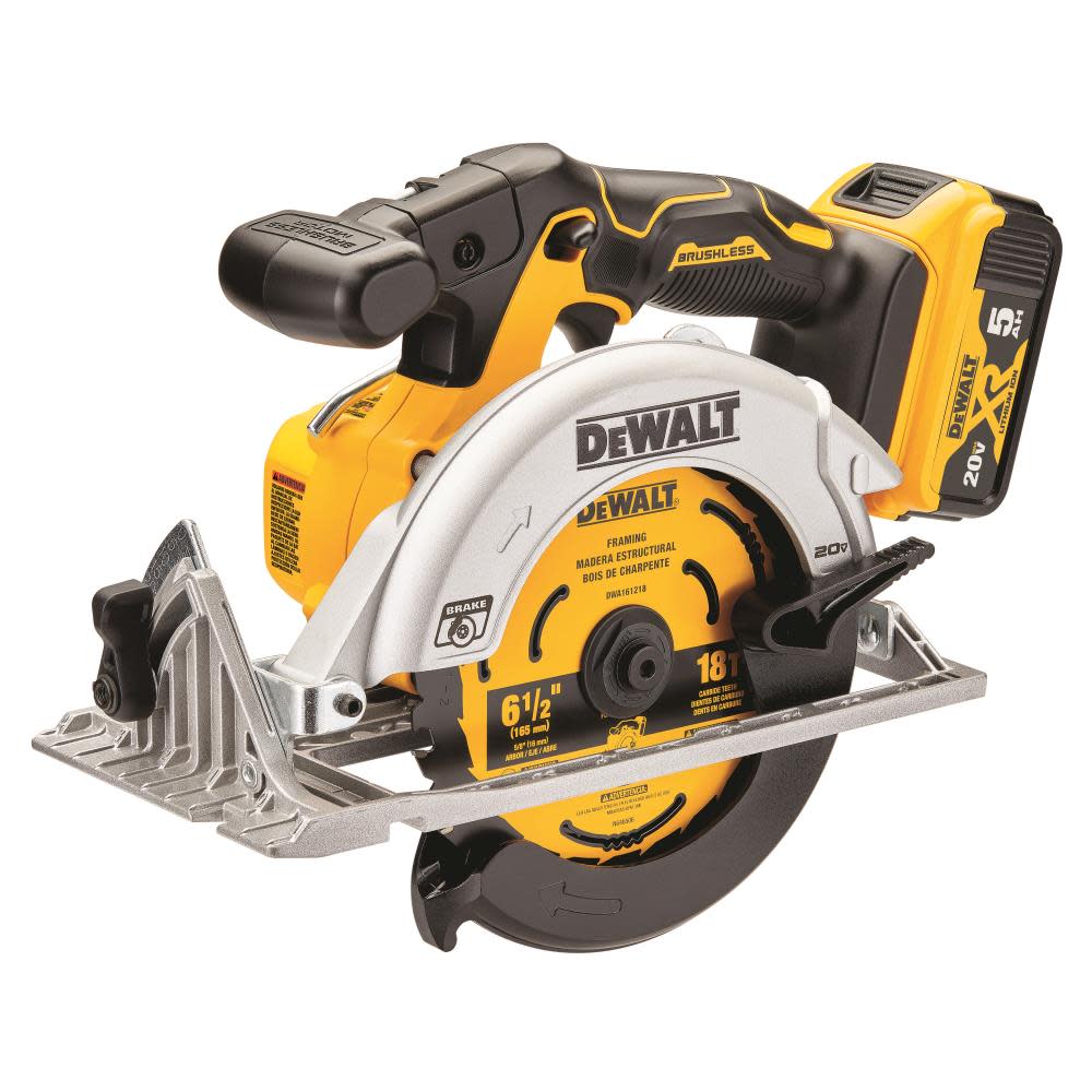 DEWALT 20V MAX 6-1/2 in. Brushless Cordless Circular Saw Kit - Ascmtools