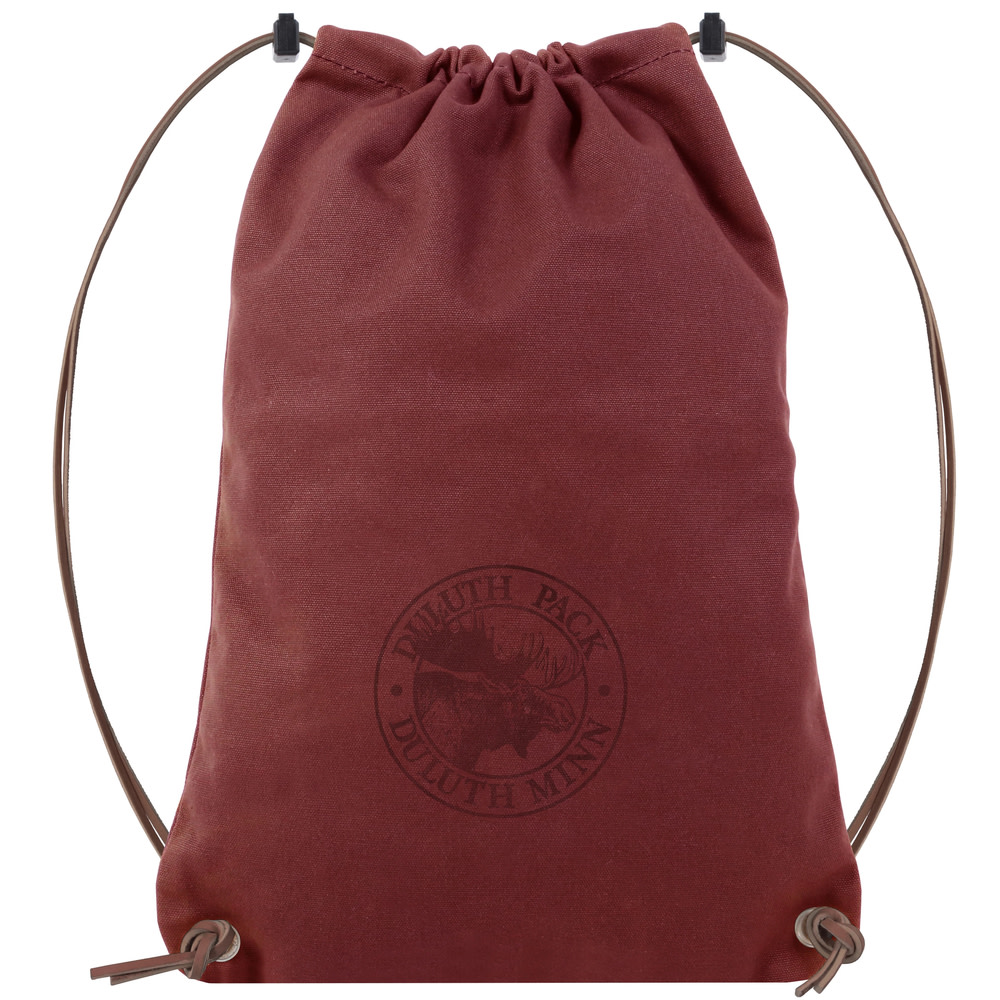 Duluth Pack Drawstring Backpack – Burgundy - Ascmtools