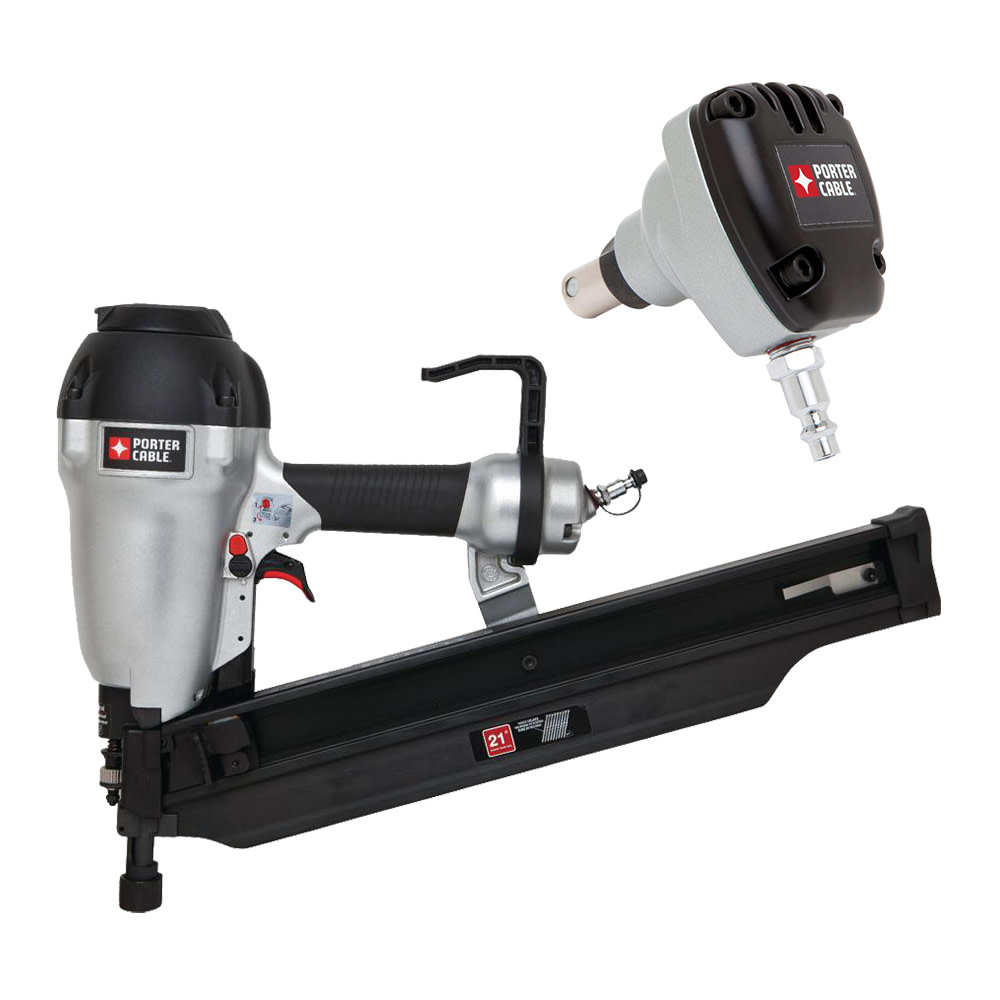 Porter Cable 22 Plastic Collated Framing Nailer and Mini Impact Palm Nailer - Ascmtools
