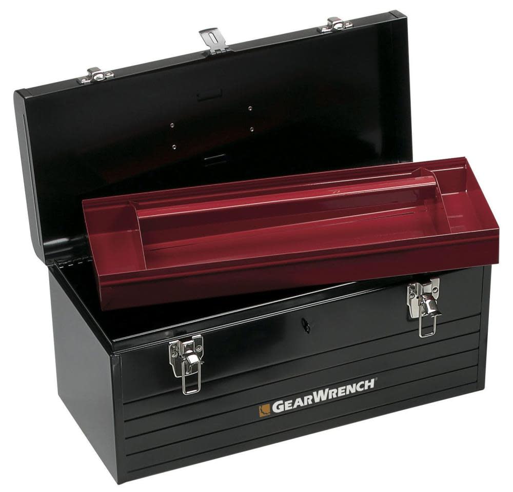 GEARWRENCH Tool Storage 19 In. Black Steel Tote Box - Ascmtools