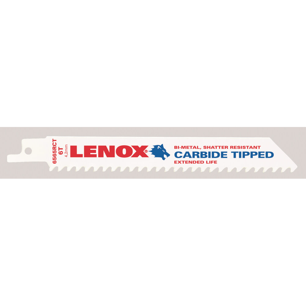 Lenox 6 In. 6 TPI CT Reciprocating Blade - Ascmtools