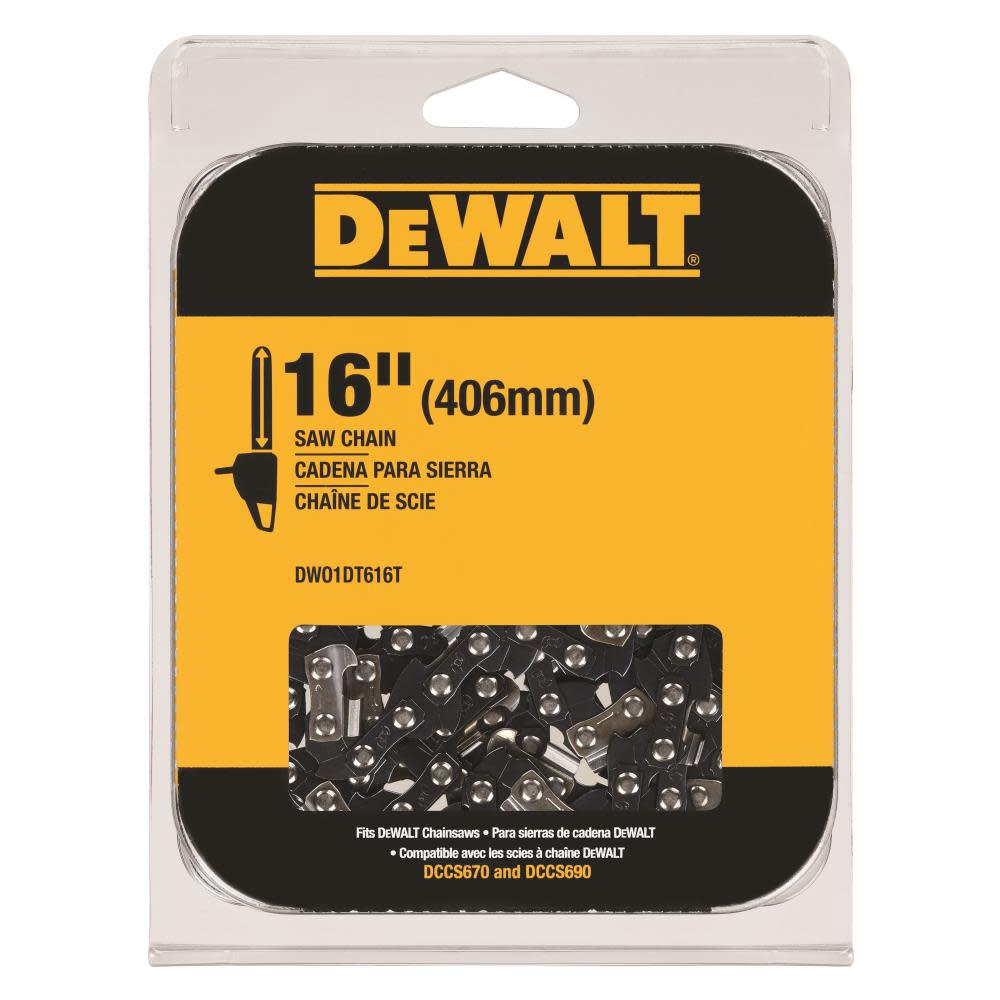 DEWALT 16 in. Chainsaw Replacement Chain - Ascmtools