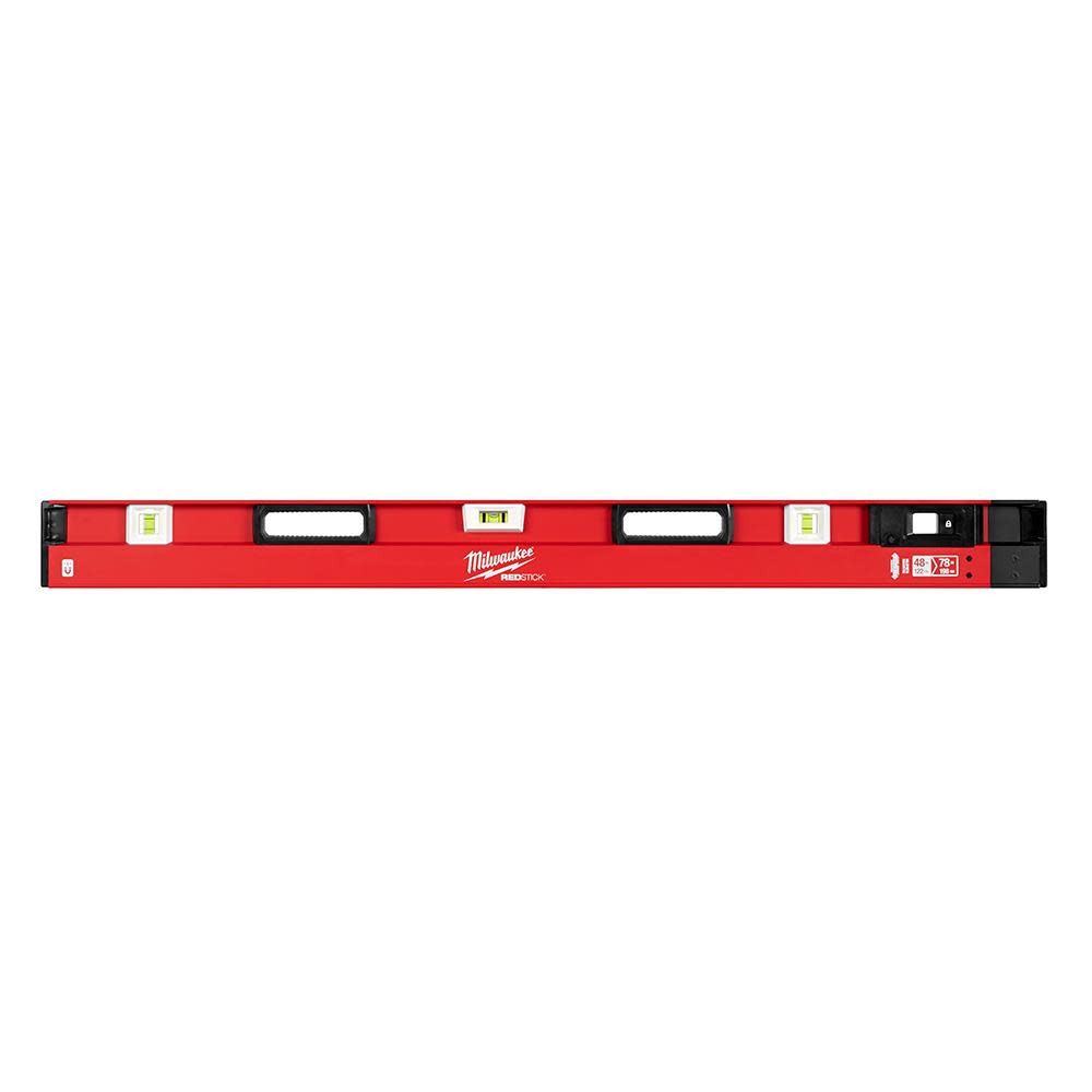 Milwaukee 48 in. to 78 in. REDSTICK Magnetic Expandable Level - Ascmtools