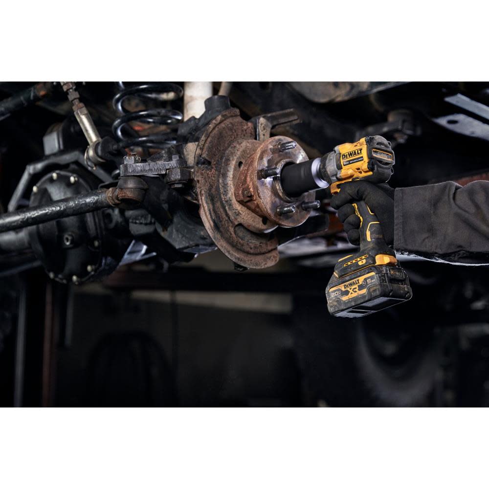 DEWALT ATOMIC 20V MAX 1/2″ Impact Wrench Hog Ring Anvil 5Ah Bundle - Ascmtools