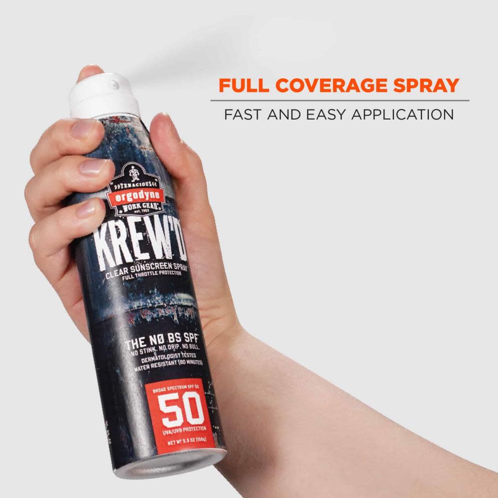 Ergodyne Sunscreen Spray SPF 50 5.5oz - Ascmtools