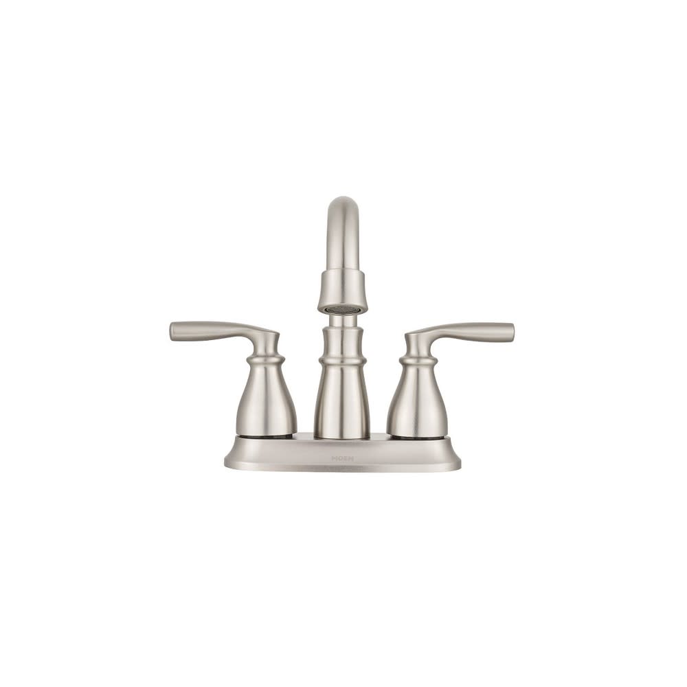Moen Hilliard Bathroom Faucet Spot Resist Nickel 2 Handle HighArc - Ascmtools
