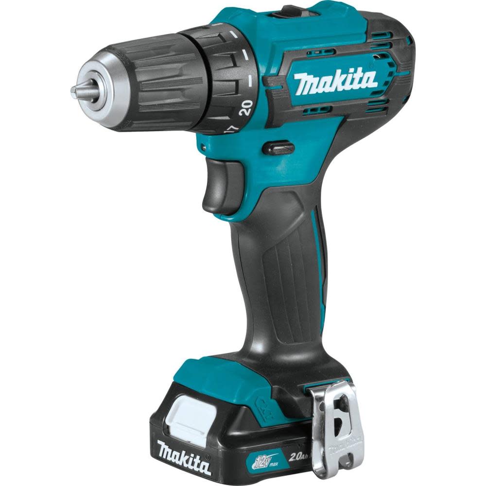Makita 12V Max CXT Lithium-Ion Cordless 3/8 In. Driver-Drill Kit (2.0Ah) - Ascmtools