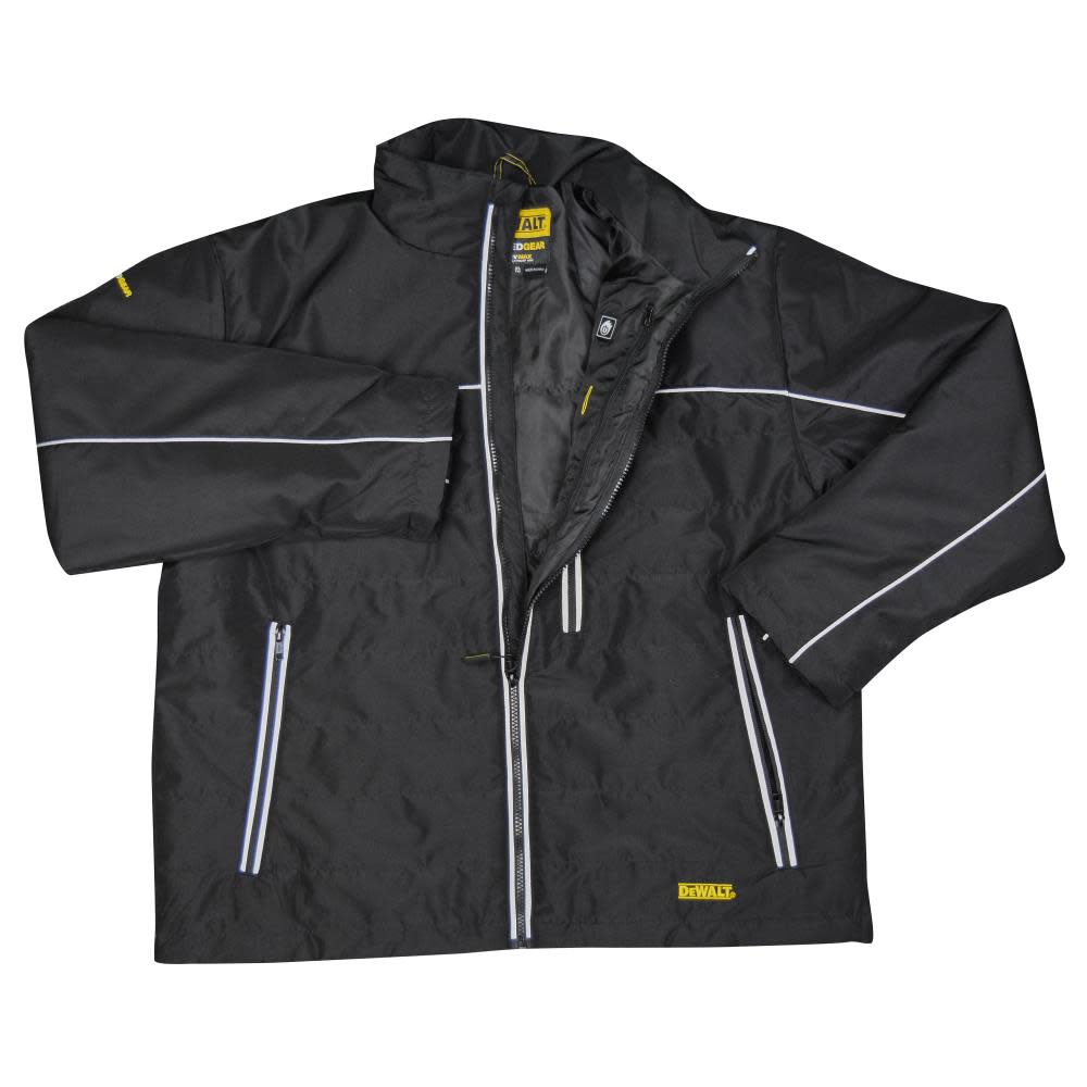 DEWALT Heated Kit Jacket Black Quilted Large - Ascmtools