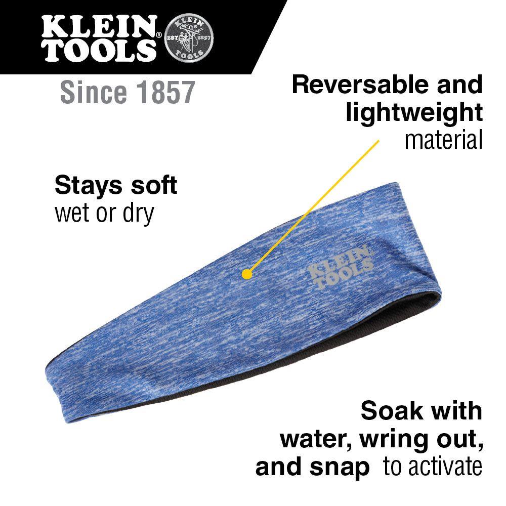Klein Tools Cooling Headband Blue 2pk - Ascmtools