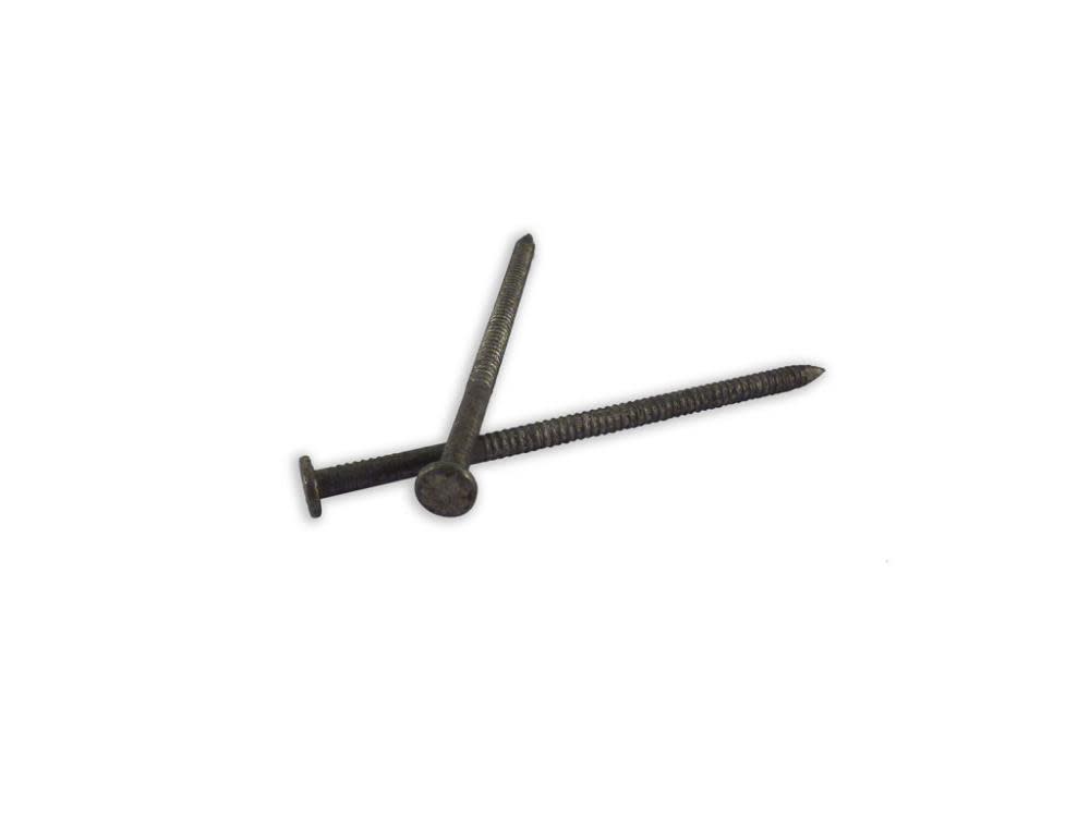 B and C Eagle WoodPro Pole Barn Heat Treated Ring Shank 40d Nails 5LB. - Ascmtools
