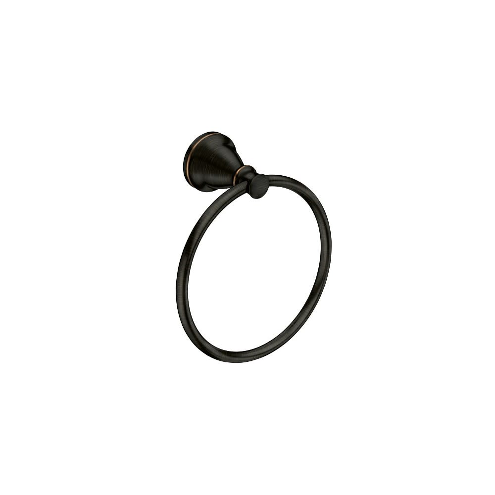 Moen Hilliard Towel Ring Mediterranean Bronze 6.375″ - Ascmtools