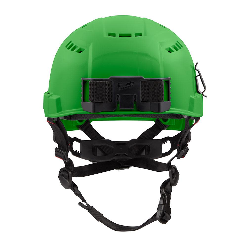 Milwaukee Green Vented Helmet with BOLT Class C - Ascmtools