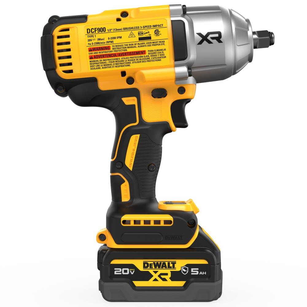 DEWALT 20V MAX XR 1/2″ High Torque Impact Wrench with Hog Ring Anvil Kit - Ascmtools