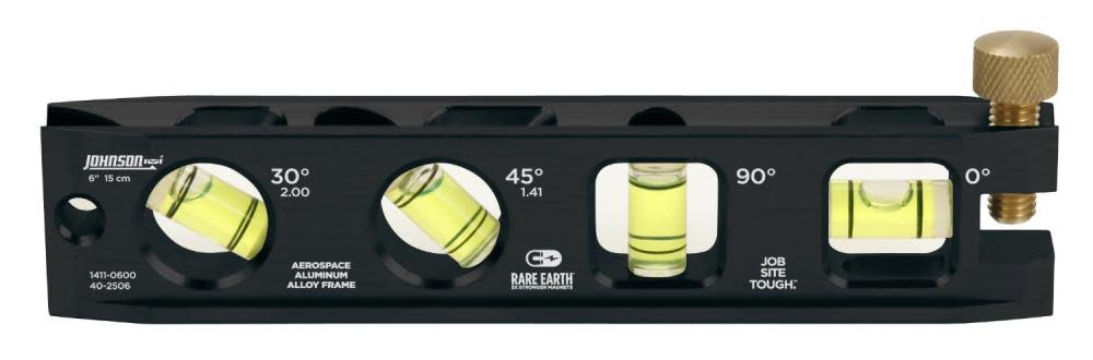 Johnson Level 6 In. Billet Torpedo Level - Ascmtools