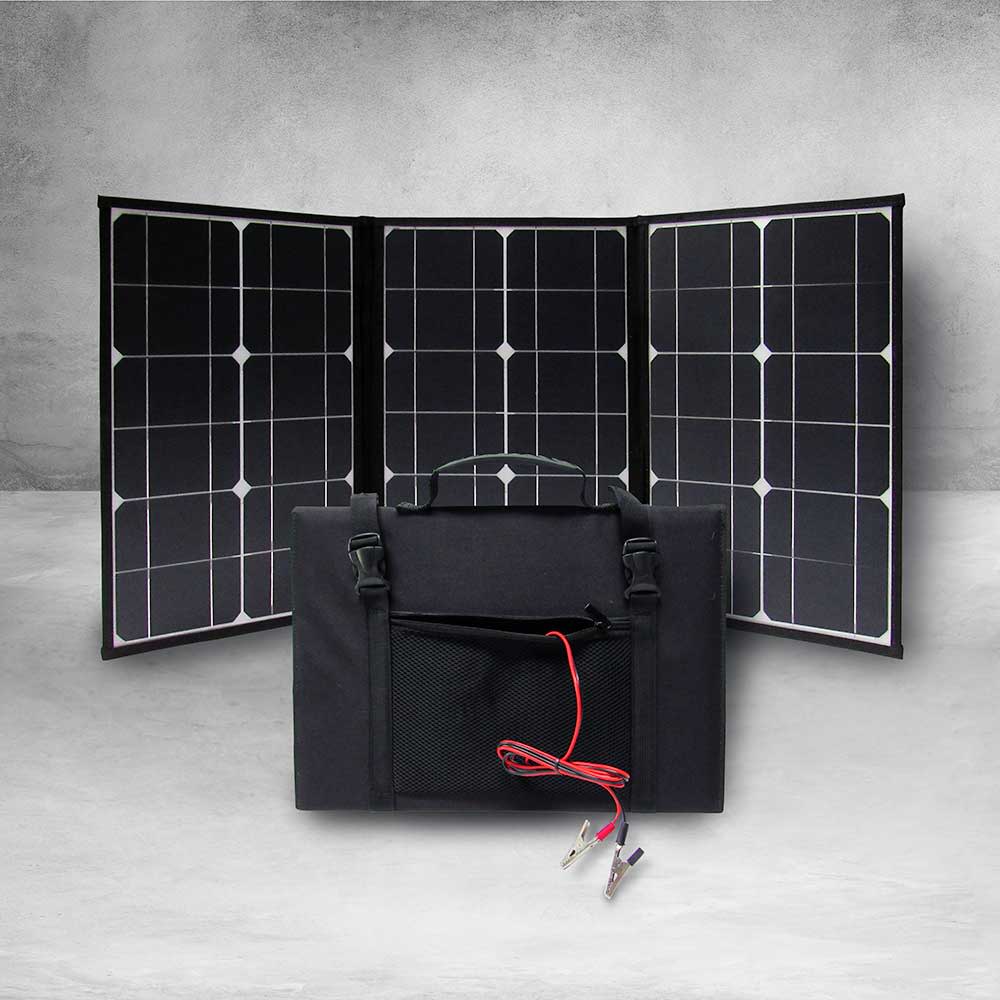 Dakota Lithium 12V 50W Folding Fast-Charge Solar Panel - Ascmtools