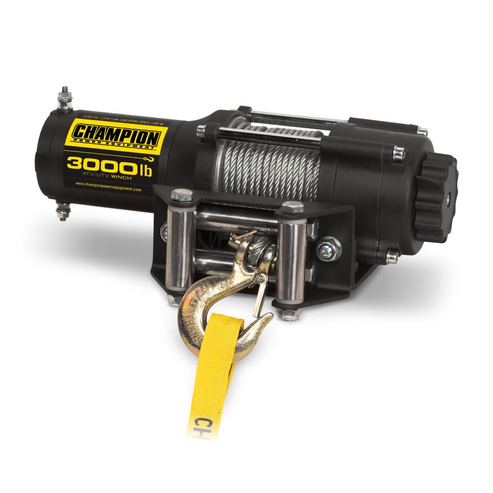 Champion Power Equipment 3000-lb. ATV/UTV Winch Kit - Ascmtools