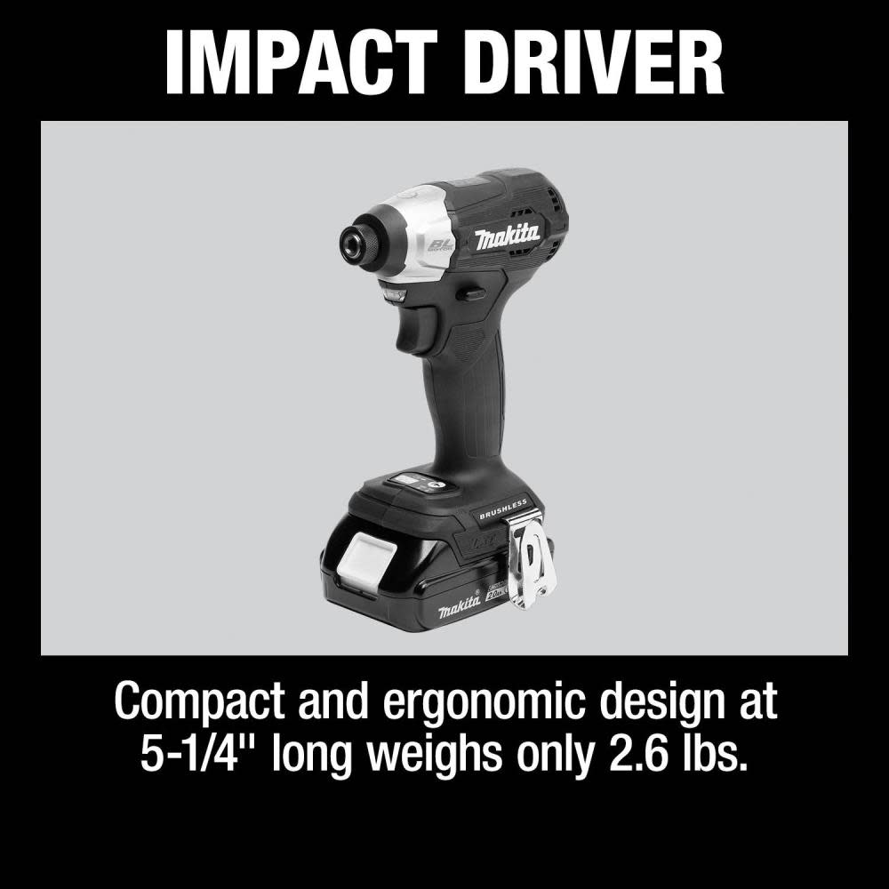 Makita 18V LXT 2pc Combo Kit Lithium-Ion Sub Compact Brushless Cordless - Ascmtools