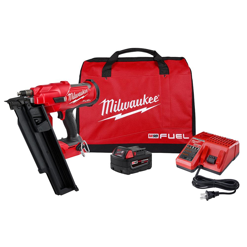 Milwaukee M18 FUEL 21 Degree Framing Nailer Kit - Ascmtools