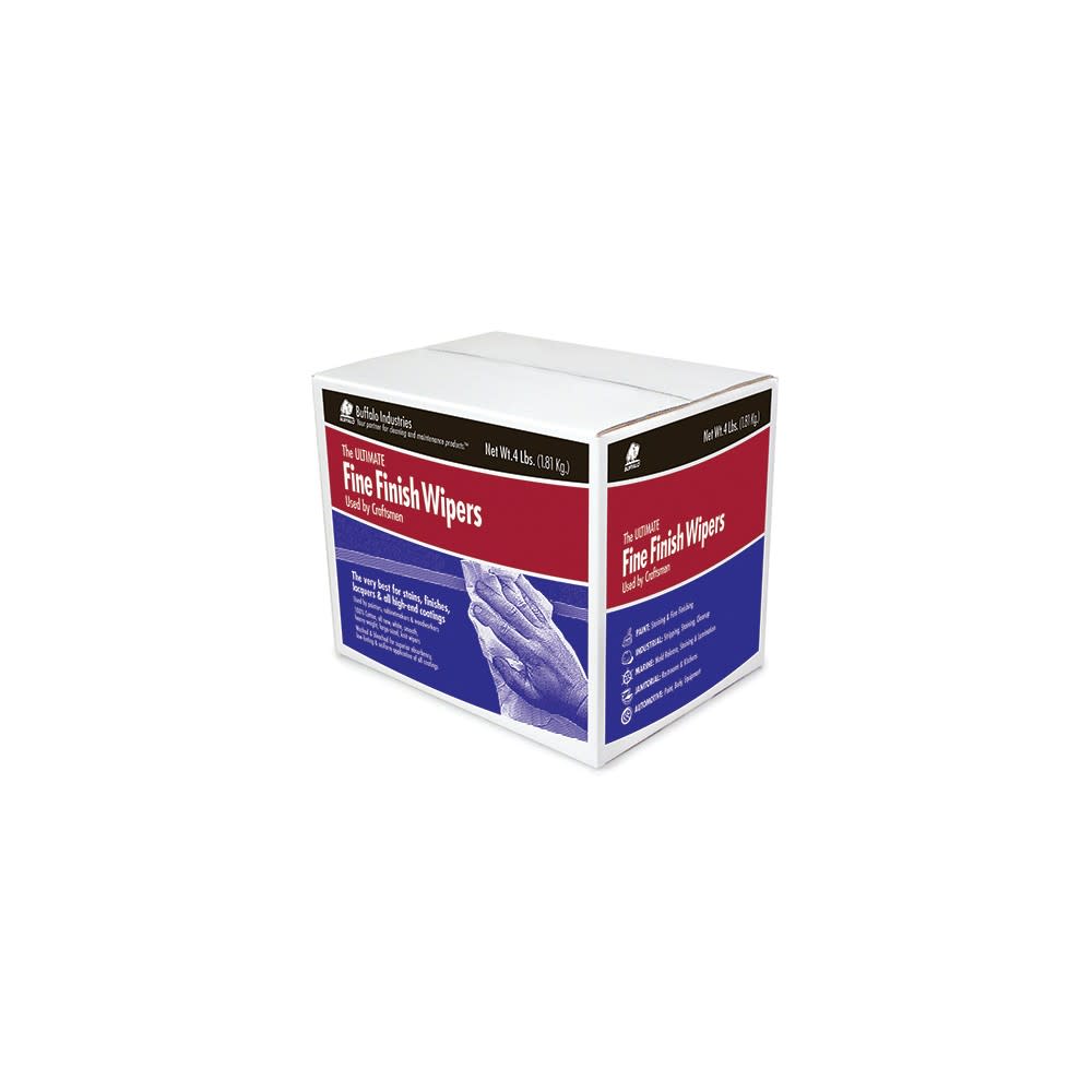 Buffalo Industries New Ultimate Fine Finish Wiper Cloth Rag 4 Lb Box - Ascmtools