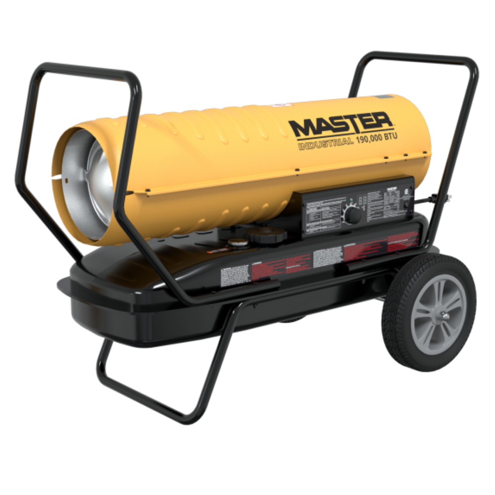 Master Industrial Forced Air Heater 190000 BTU Kerosene Diesel with Thermostat - Ascmtools
