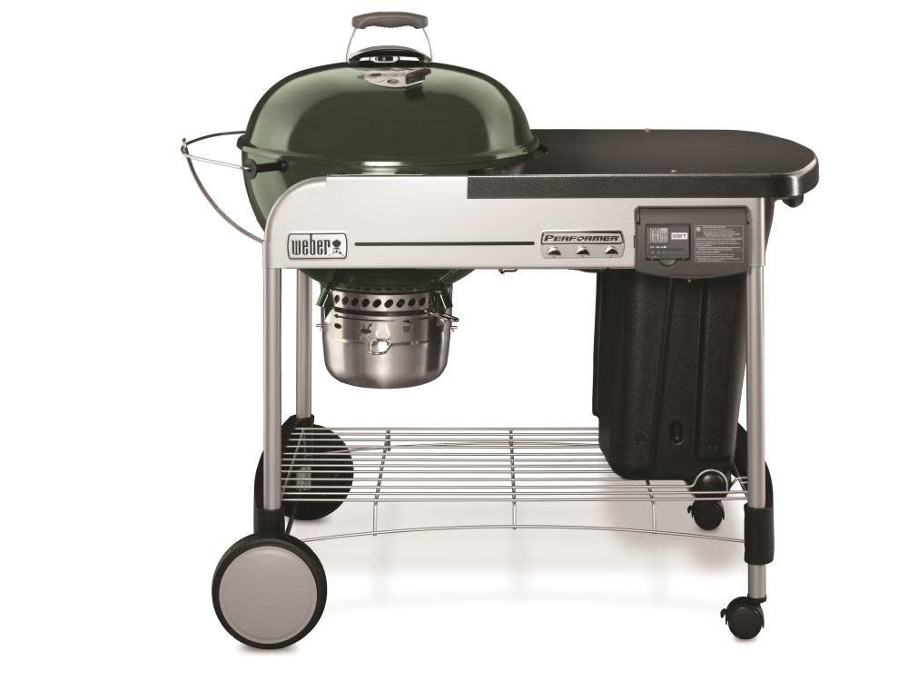 Weber Performer Deluxe Charcoal Grill – 22 In. Green - Ascmtools