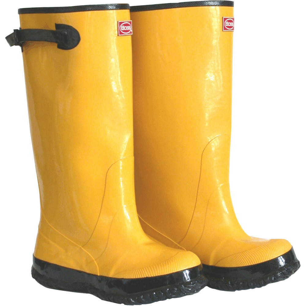 Protective Industrial Products Boss 17″ Yellow Rubber Over-The-Shoe Slush Boot Size 11 - Ascmtools