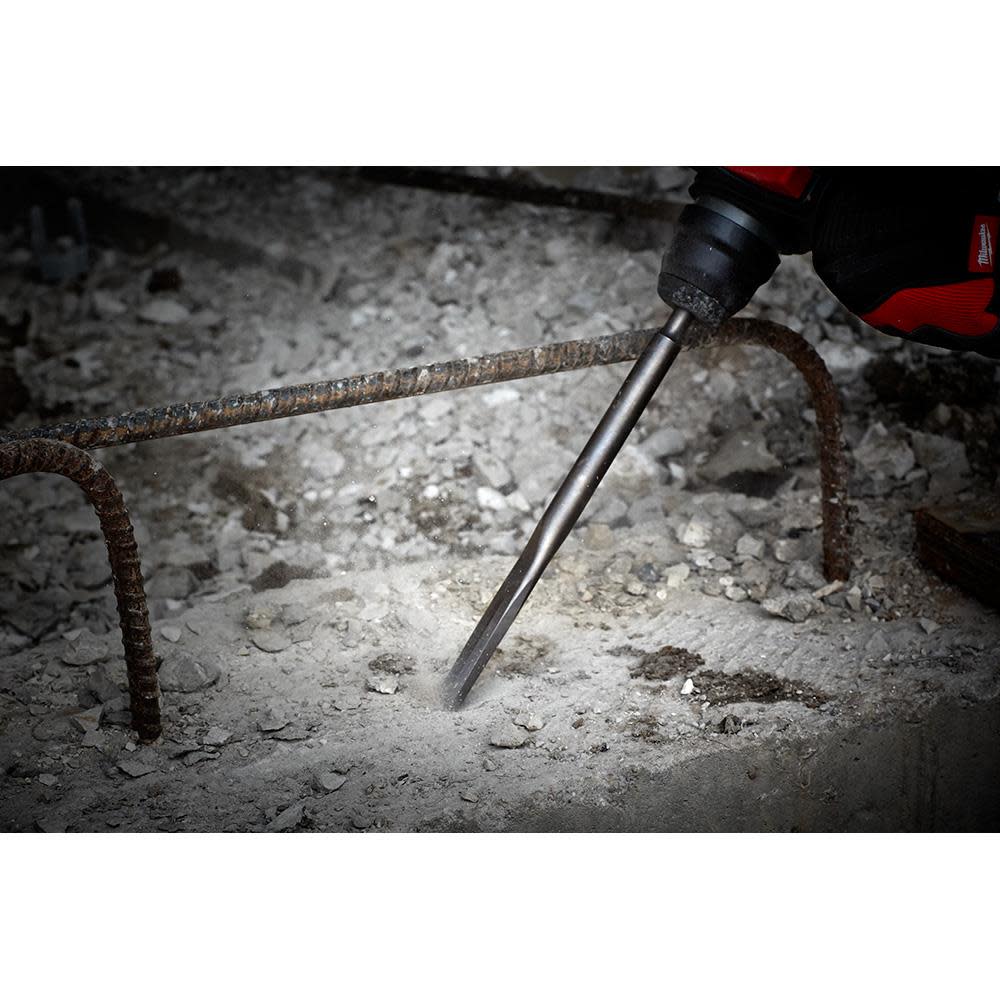Milwaukee SS SDS Plus 3/4 in. x 10 in. Flat Chisel - Ascmtools