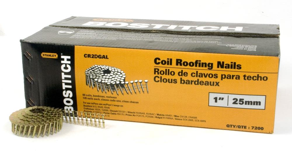 Bostitch 1 In. Coil Roofing Nail - Ascmtools