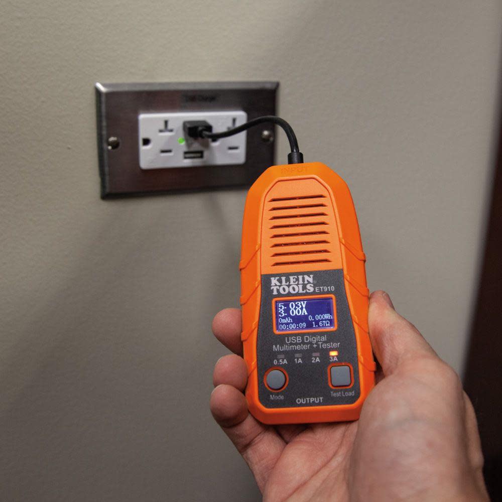 Klein Tools USB Digital Meter and Tester USB-A - Ascmtools