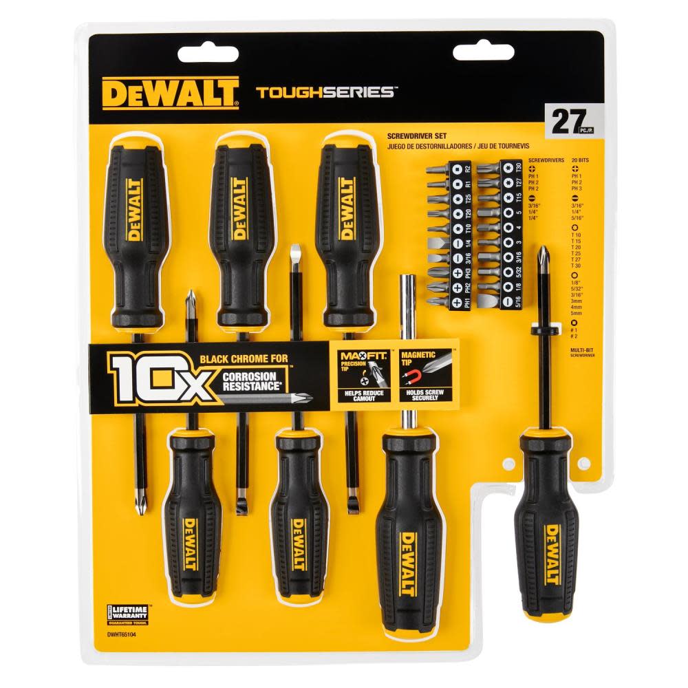 DEWALT TOUGHSERIES Screwdriver Set 27pc - Ascmtools