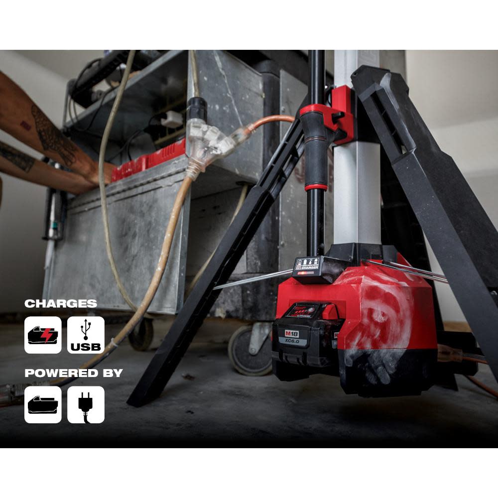 Milwaukee M18 ROCKET Tower Light/Charger Reconditioned - Ascmtools
