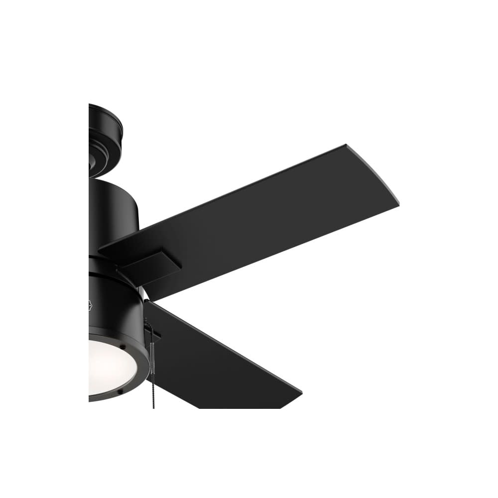 Hunter Fan Beck Ceiling Fan 42″ Matte Black/Greyed Walnut - Ascmtools